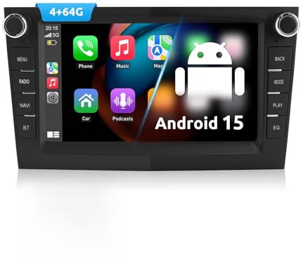 ESSGOO True 4+64G Android 15 Car Stereo with Wireless CarPlay Android Auto | For Vauxhall Opel Corsa C D Zafira B Astra G H, 7 inch Bluetooth Head Unit GPS Navi WiFi FM AM SWC