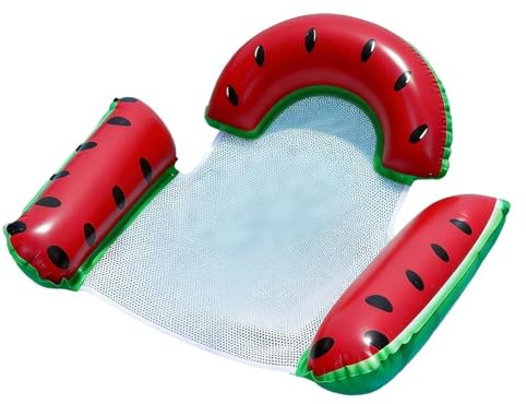 Luckxing Faltbare Luftmatratze Im -Design, Aufblasbare Schwimminsel Mit Atmungsaktivem Mesh-Boden, Extra Dicke PVC Schwimmliege Für Erwachsene Für Pool Und Urlaub, Leicht Zu Transportieren