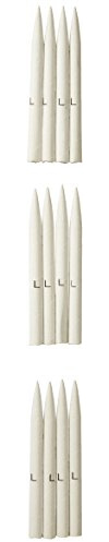 Jack Richeson Single-Pointed End Large Blending Tortillon, 3-5/8 X 3/8-Inch, Soft Gray, 12-Pack