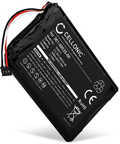 CELLONIC, Akku Navi kompatibel mit Garmin Edge 810, Edge 800, Edge Touring Plus (1000mAh, 3.7V) Ersatzakku 361-00035-00,361-00035-02