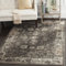 SAFAVIEH Traditionell Teppich für Wohnzimmer, Esszimmer, Schlafzimmer - Vintage Collection, Kurzer Flor, Weiches Anthrazit, 160 X 229 cm