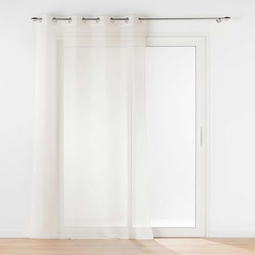 Douceur D'Interieur 140 x 240 cm 100 Percent Natural Polyester Curtain Rings Voile Sable Lissea