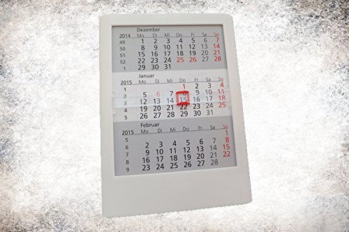 Toner und Tinten Fuchs Tischkalender weiss für 2 Jahre (2019/2020) mit einzel austauschbaren Kalenderseiten