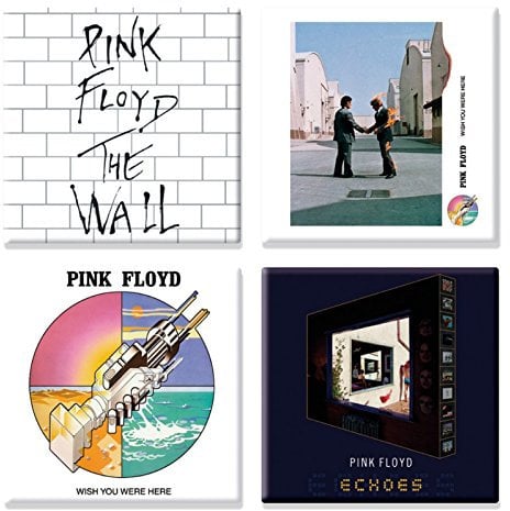 Pink Floyd Wish You were here Various Designs 4 x Fridge Magnet Gift Set One Size