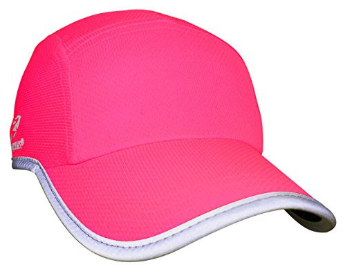 Headsweats Damen Women's Race Hat Hi Vis Reflective Laufmütze Sportkappe, Neon Pink, Women
