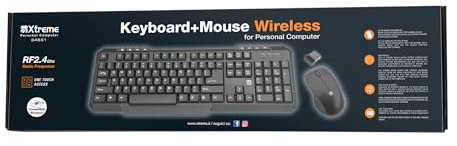 Xtreme 34631 Kit Tastiera e Mouse, Nero