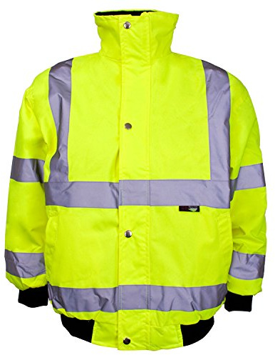 SuperTouch Kids Children's Junior Hi Vis High Viz Visibility Safety Waterproof Bomber Jacket