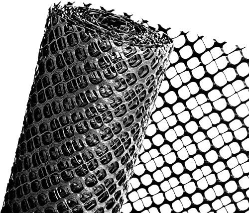 HaGa® Schneefanggitter Schutzzaun Schneefangzaun Zaun in schwarz 1,2m x25m
