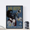 Nacnic Vintage Poster. Weinleseplakat von Amerika. Jazz von New Orleans. A4-Größe mit Rahmen