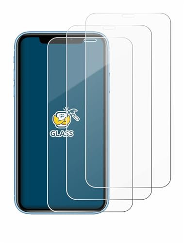 BROTECT (3 Stück Panzer Schutz Glas für Apple iPhone XR / 11 9H Echtglas, Glas-Displayschutz