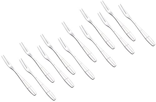 Bringer 12-Piece Stainless Steel Mini Appetizer Forks, Small Fruit Forks