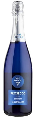 Prosecco Doc Bottiglia Blu Extra Dry Millesimato Val D'Oca
