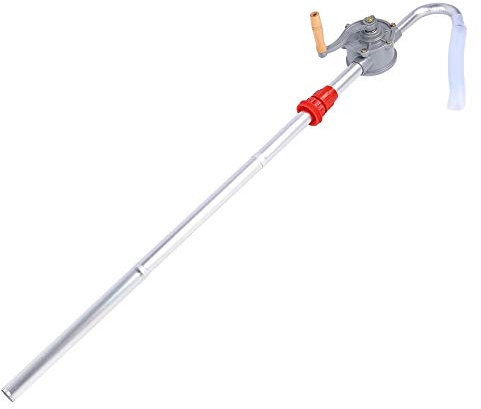 Greensen Pompe à Baril d'huile à manivelle pour - Tambour à Main de Garage à Siphon de Carburant à Rotatif en Aluminium pour Essence Garage à tamb