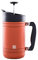BruTrek BaseCamp Coffee Press - Double Wall Insulated Stainless Steel - Bru-Stop Technology, No Grounds in Coffee, No Spill Lid (Red Rock, 32 fl.oz)