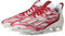 adidas Tacos de fútbol Adizero para hombre, White/Team Power Red/White, 44 EU