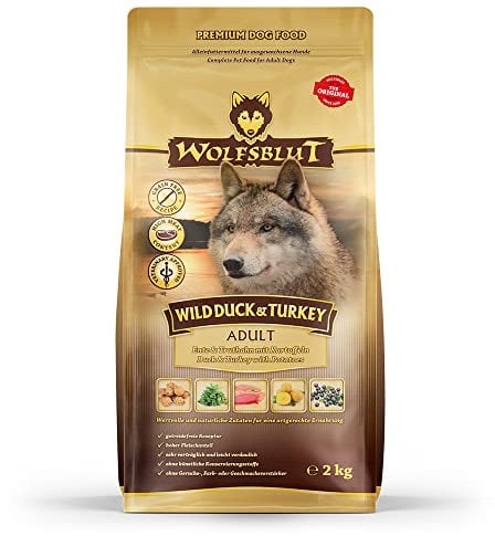 Wolfsblut - Wild Duck & Turkey - 2 kg - Ente & Truthahn - Trockenfutter - Hundefutter - Getreidefrei