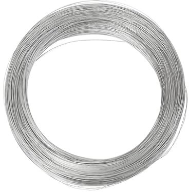 Filo in acciaio INOX 304, per lavori manuali fai da te, filo per sculture artistiche, filo per la realizzazione di gioielli, filo per la filatura di bonsai, filo per giardinaggio, 0,3 mm, 9,7 m