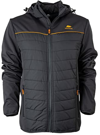 FORSBERG Alruut III funktionelle Hybridjacke Herren, Steppfutter, Softshell in sportlicher Optik, wasserabweisend und winddicht, Farbe:anthrazit/bronze, Größe:S