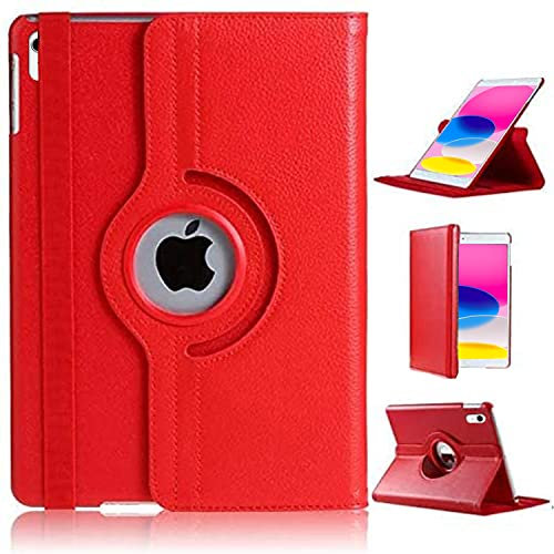 Étui pour iPad 10{^>e<^} génération 2022 11,9 rotatif Smart Folio Cover pour iPad 2022 10{^>e<^} génération (rouge)