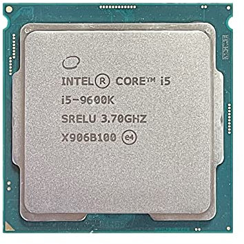 Hegem Processeur Intel Core I5-9600K I5 9600K 3,7 GHz Six cœurs Six Fils 9M 95W LGA 1151 sans Ventilateur