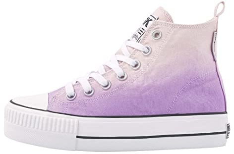 British Knights Femme Kaya Mid Basket, Violet, Rose Clair, 37 EU
