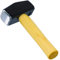 SPARES2GO Lump Club Vorschlaghammer, robuster Hickory-Holzschaft, gehärteter Stahlkopf, langer Griff (2 kg)