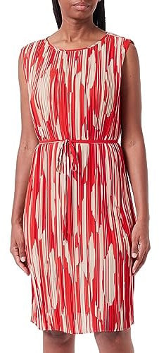 Comma Chiffonkleid mit Plisseefalten