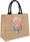 styleBREAKER Damen Leinen Henkeltasche mit Traumfänger Motiv Print, Baumwoll-Tragegriffen, Strandtasche, Einkaufstasche 02012393, Farbe:Braun