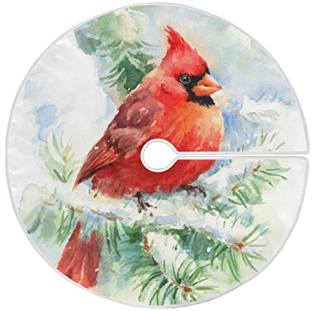91cm/36Inch Weihnachtsbaumdecke Weihnachtsdecke Baum Christbaum Decken Für Heimdekorationen Urlaub Neujahr Party Vogel-Winter-Weihnachten