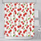 AIBIIN Duschvorhang mit Früchten, 180 x 180 cm, Motiv: Kirschen, Aquarell, Badvorhänge, Sommerrot, Kirsche, strapazierfähiges Polyester-Material mit 12 Haken, jm277