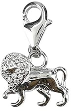 Depesche 11785-063 Charms Express yourself - Anhänger für Halsketten und Armband, Löwe, versilbert, als kleines Geschenk