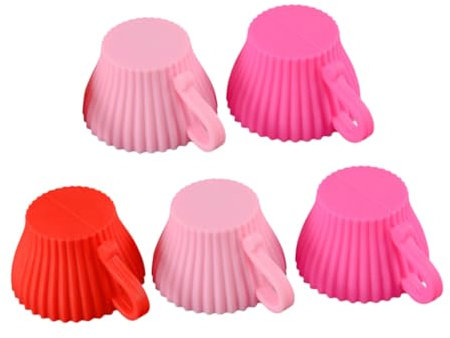 MAGICLULU 5St wiederverwendbare Backförmchen Kuchenformen aus Silikon Backform aus Silikon Küchenwaren hochzeitsdeko Cupcake-Formen Backförmchen aus Silikon Muffin Schimmel