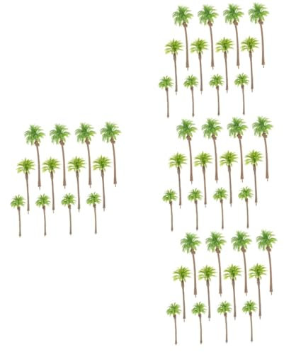 VILLCASE 48pièces Miniatures Palmier pour Décoration De Modèles De Plantes Simulées pour Table De Sable Et Dioramas