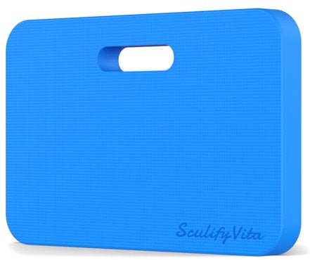 SculifyVita Gartenarbeit-Knieschoner, Knieschoner, verdickt, extra groß, hochdichter Schaumstoff, Bad, Reinigung, Babyparty, Gartenarbeit, Knieschoner für Yoga, Gartengeschenke für Frauen (Bleu)