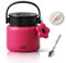 Euakee Boîte Alimentaire Isotherme 800ml, Boîte Isotherme Repas Chaud ou Froid en Acier Inoxydable, Thermoisolant Boîte Récipient Thermique sans BPA pour Ecole Bureau (Rouge)