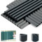 35 Stück Befestigungsclips PVC Sichtschutz Befestigung Klemmschienen für Sichtschutzstreifen Doppelstabmattenzaun Sichtschutz Stabmattenzaun für Befestigungsclips Gartentor Balkon Fences Film (Grau)