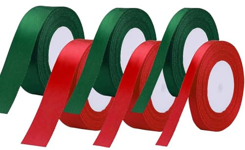 Geschenkband Weihnachten 132 Meters, Kommt mit Schere, Geschenkband, Schleifenband Weihnachten, GeschenkbandRot, Geschenkbänder, Schleifenband, GeschenkbänderWeihnachten