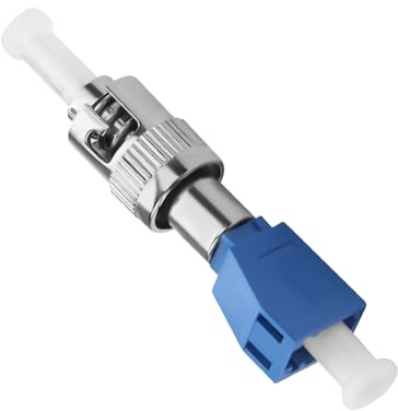 QIANRENON ST Macho a LC Hembra híbrida Fibra Convertidor SM 9/125μm ST/UPC Macho a LC/UPC Hembra Monomodo Fibra óptica Acoplador Adaptador, para Roja Luz Bolígrafo óptica Potencia Medidor Patch Cord
