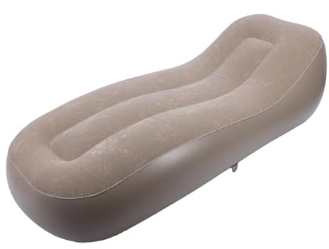 Ejoyous Inflatable Lounger, Self Inflatable Couch Ultra Wide Portable Air Lounger with Built in Pump for Home Outdoor Camping Hiking Beach