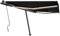 Manuell versenkbare Markise mit LED 450x300cm Anthrazit