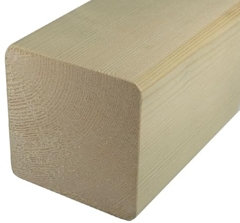 4x4 Smooth Treated C24 Timber Planed Wooden Pergola Post 95x95mm - For Garden Projects And Crafts (1, 0.9m)