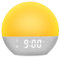 Ainiv Alarm Clock Wake Up Light with Sunrise/Sunset Simulation, 9Min Snooze Dual Alarms, 25 Sleep Sounds/FM Radio Bedroom Night Lamp, Adjustable 10+8 Colors Atmosphere Lamp, USB Port to Charge Phone