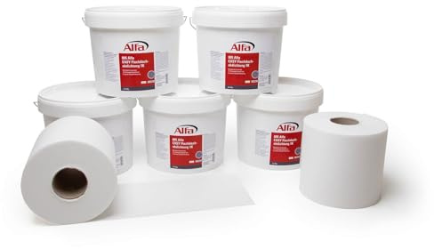 Alfa Flachdachabdichtungs-Set mit Vlies 17 m² – Hochwertiges Komplettset | Profi-Qualität – Komplettset mit Vlies für die sichere - langlebige Abdichtung von Flachdächern und Dachflächen