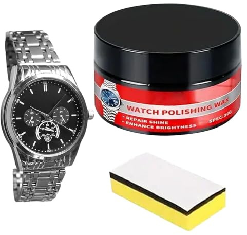 Generisch Uhren Politur Set 3,3x4,8x3cm Kratzer Entfernung Creme Metall Polierpaste Für Uhr Armband Glas Gehäuse Edelstahl Schmuck Ringe Reparatur Politur Kit Zuhause Für Uhrenliebhaber