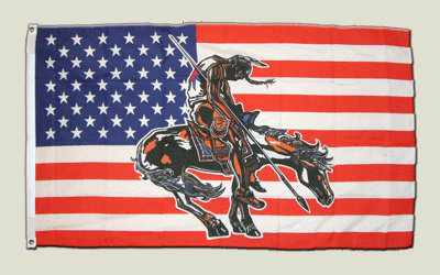 Digni Drapeau USA Etats-Unis End of Trail 90 x 150 cm