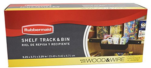 Rubbermaid Pantry Organization Shelf Track and Bin