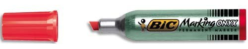 BIC Marker 6er Set Permanent Kennzeichnung der Tasten Onyx 1481 pte Wate 3,5 5,5 mm rot