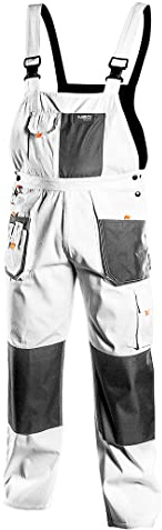 NEO TOOLS Profi Arbeitslatzhose weiß/grau (Neo) L/52