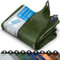 casa pura - Bâche de Protection en polyéthylène - Bâche Ultra étanche - Couverture imperméable pour véhicule travaux remorque - Résistant au UV et avec œillets en Acier - 80 g/m², Vert 2x3 m