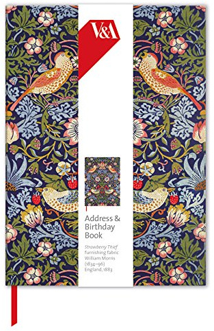 Address & Birthday Book - Strawberry Thief Design
